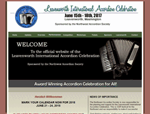 Tablet Screenshot of accordioncelebration.org